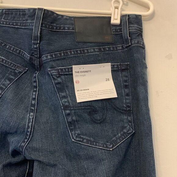 AG Adriano Goldschmied denim jeans The Everett Slim straight Size 28 NWT - Picture 9 of 12